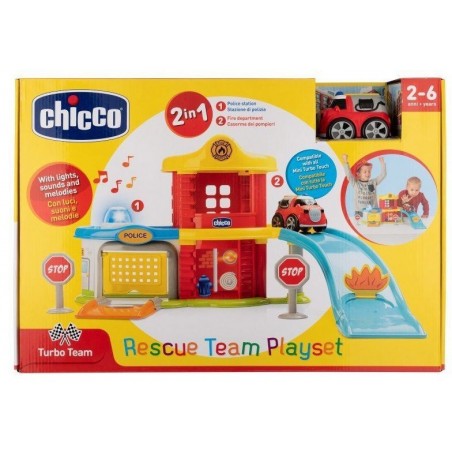 Chicco - playset - gioco squadra di soccorso 2-6 anni