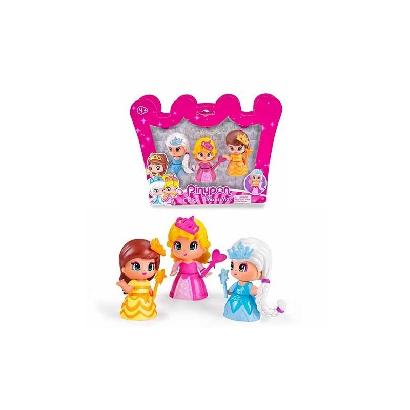 pinypon pack 3 princesas