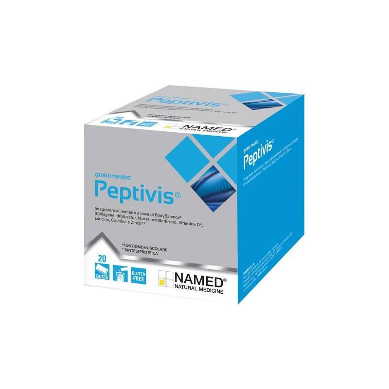 NAMED Peptivis Neutro 20 Bustine - Integratore per la normale funzione muscolare
