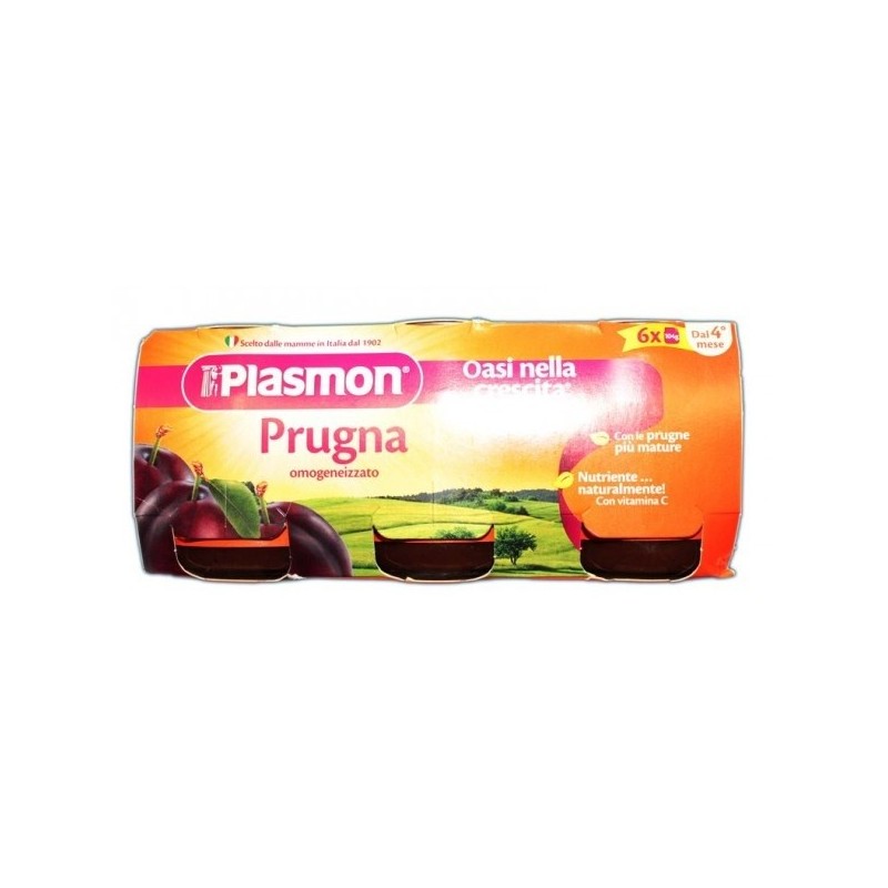 Plasmon Prugna Omogeneizzato 6 x 104 g