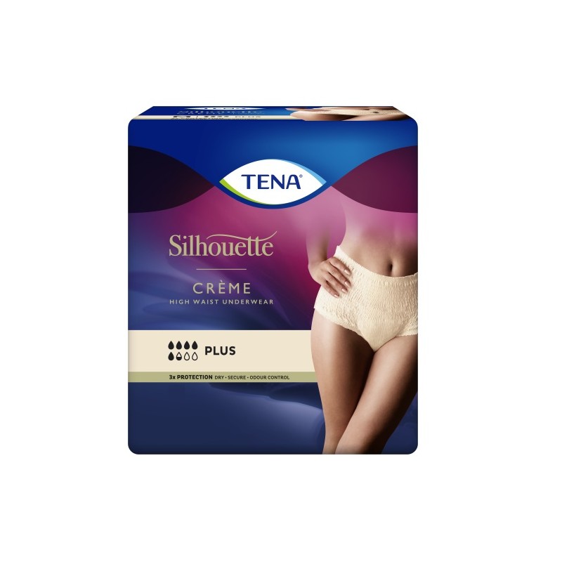 TENA Silhouette Plus - 8 Crème high waist underwear L size
