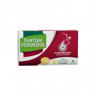 Tantum Verdedol - 16 pastiglie da 8,75 mg al gusto di Limone e Miele