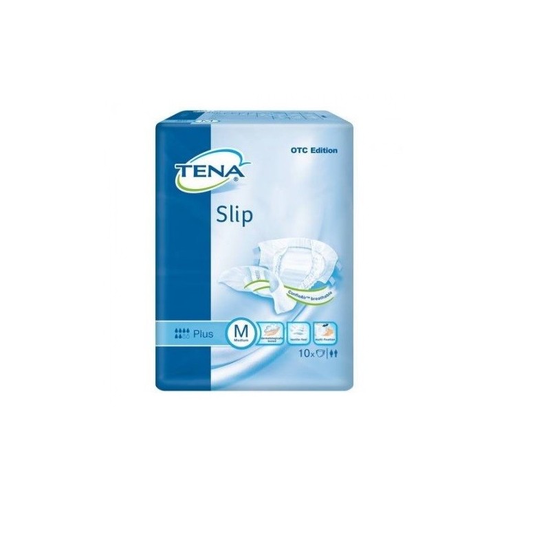 TENA Slip Plus - 10 absorbent diapers size M