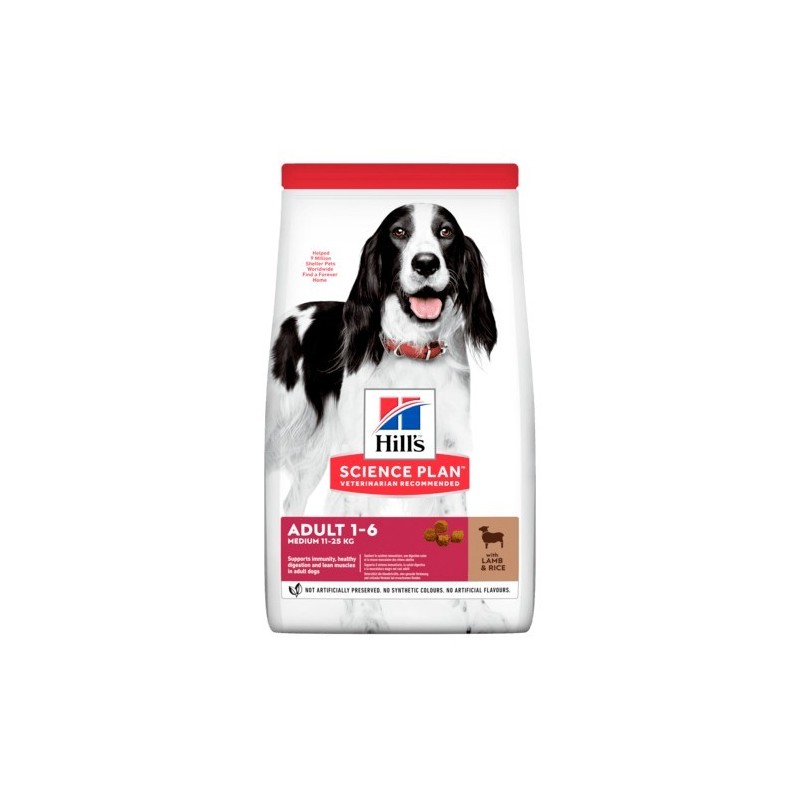 HILL S Medium Adult - Dry Food for 1-6 years Dogs with Lamb & Rice 2.5 kg