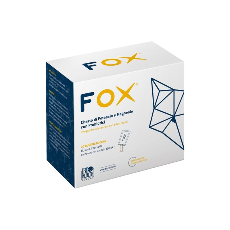 BIOHEALTH Fox 20 Bustine duocam - Integratore di probiotici e minerali