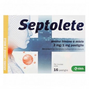 Septolete 16 Pastiglie - Disinfettante antinfiammatorio