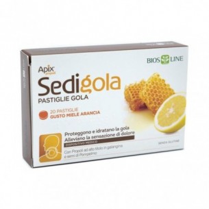 Apix Propoli Sedigola - 20 pastiglie gusto miele e arancia per la gola