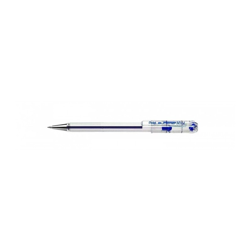 PENTEL - Set Di 12 Mini Penne A Sfera Con Punta Di Metallo 07mm Color Blu