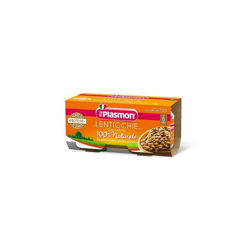 OMOGENEIZZATO DI LENTICCHIE CON CAROTE Plasmon gr 160