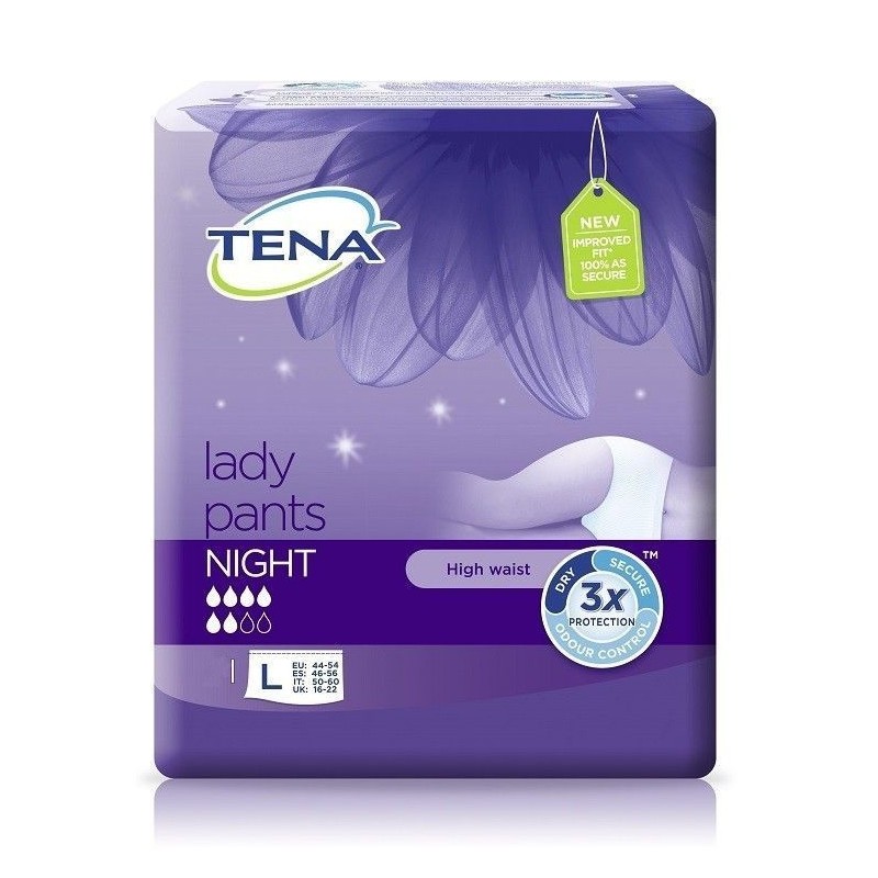 TENA - Pants Night Plus - 10 Mutandine Assorbenti Taglia XL