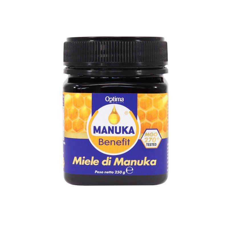 OPTIMA NATURALS - Manuka Benefit Miele di Manuka Mgo 270+ Integratore per le vie respiratorie 250 g