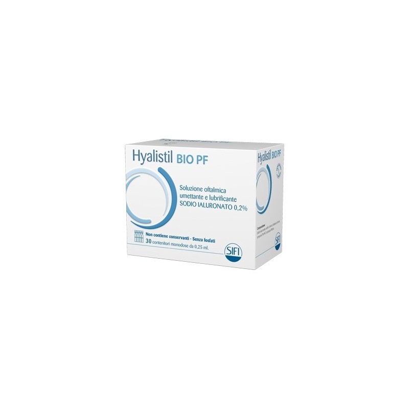 Hyalistil Bio PF 30 Flaconcini da 0,25 ml - Soluzione Oftalmica umettante e  lubrificante