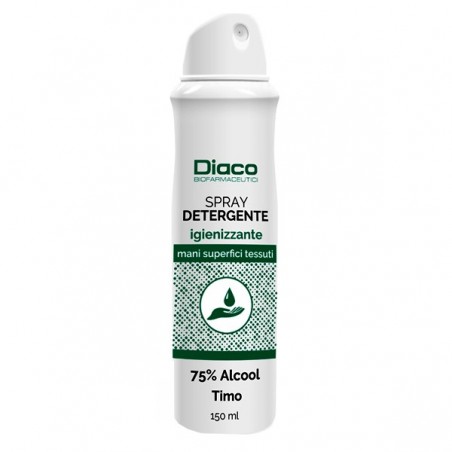 Diaco Spray Detergente - Igienizzante Mani, Superfici E Tessuti 150 Ml
