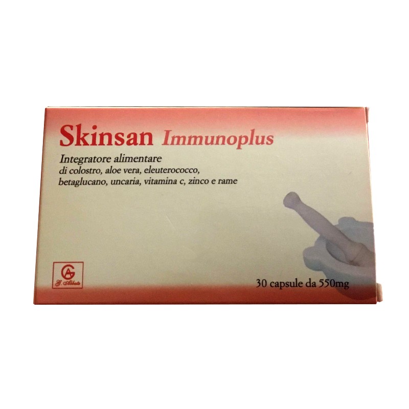 Abbate Gualtiero - Skinsan Immunoplus 30 capsule - integratore immunostimolante