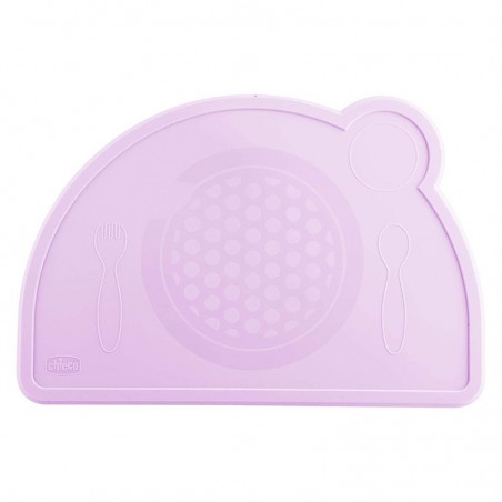 Chicco - Easy Tablemat - Tovaglietta In Silicone Colore Rosa