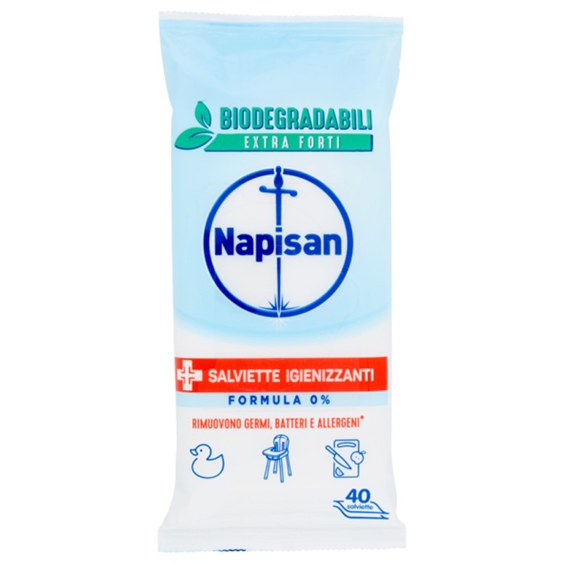 NAPISAN - Formula 0% - 40 Salviettine Igienizzanti