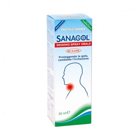 PHYTO GARDA - Sanagol Erismo Spray orale 20 ml Senza alcool - Protegge la gola e combatte l'irritazione