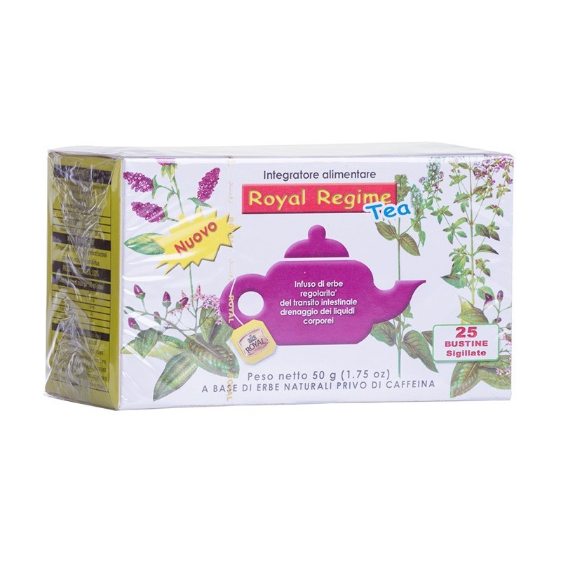 FLORA IMPORT - Royal Regime Tea 25 Bustine - Infuso Di Erbe Per La  Regolarità Intestinale