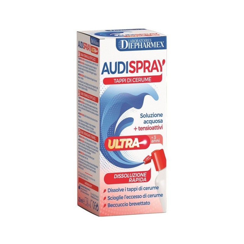 DIEPHARMEX - Audispray Ultra 20 Ml - Spray per tappi di cerume
