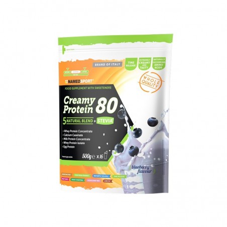 NAMED - Creamy Protein 80 Gusto Blueberry 500 G - Integratore Di Proteine