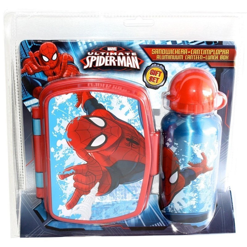 MARVEL - Ultimate Spiderman - Box Portamerenda Con Borraccia