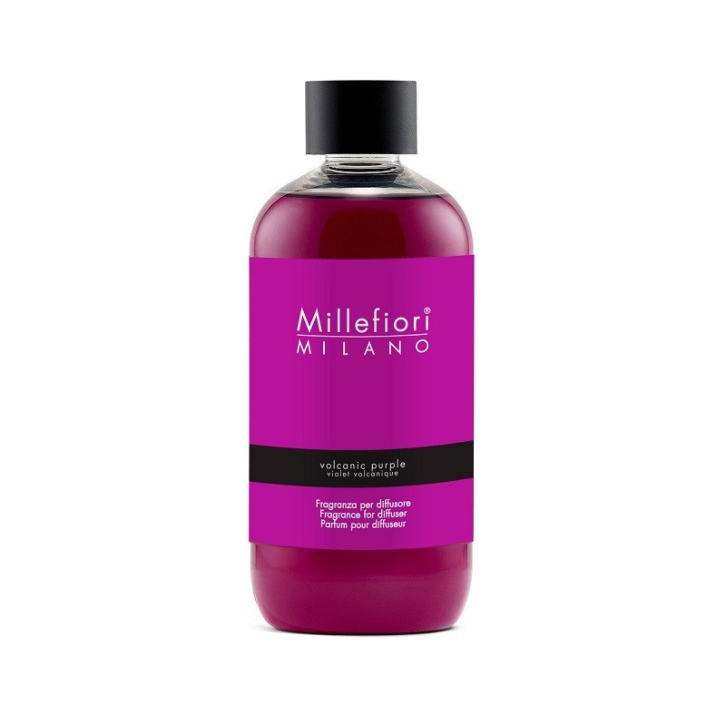 MILLEFIORI MILANO Volcanic Purple - Ricarica per diffusore di fragranze 250 ml