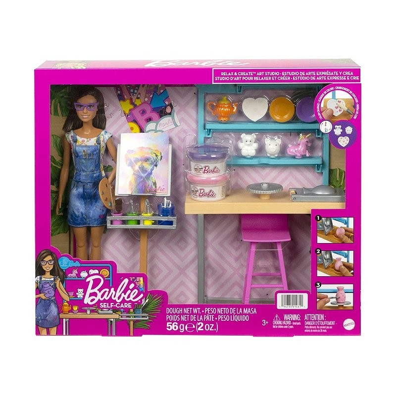 Barbie cofanetto regalo bambina bagnoschiuma + balsamo capelli + carte  gioco Uno