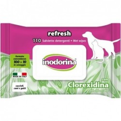 Refresh clorexidina - 110 salviette igienizzanti per animali