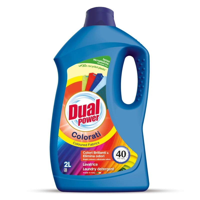 DUAL POWER - Colorati - Detersivo Liquido 2 L