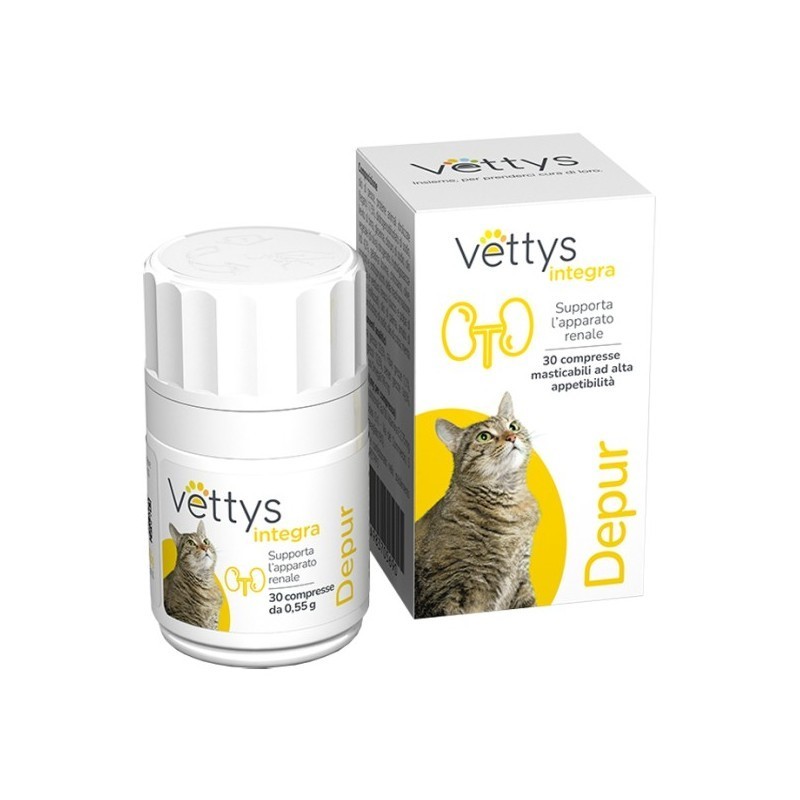 PHARMAIDEA Vettys Integra Depur - Complementary Feed For Cats 30 Tablets