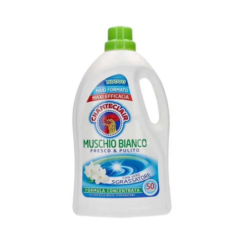 CHANTECLAIR - Muschio Bianco - Detersivo Liquido Da Bucato 2500 Ml