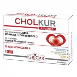 Cholkur Advance 30 compresse - integratore per il colesterolo