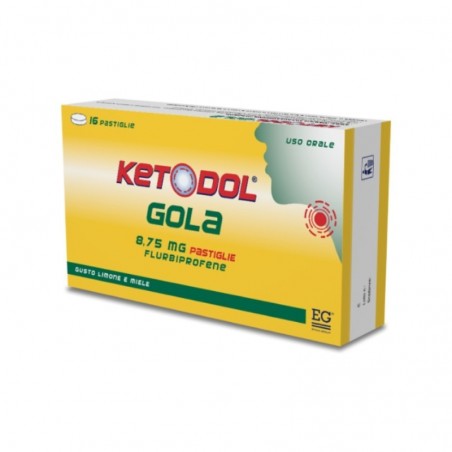 EG - Ketodol Gola Limone E Miele 16 Pastiglie - Farmaco Per La Gola