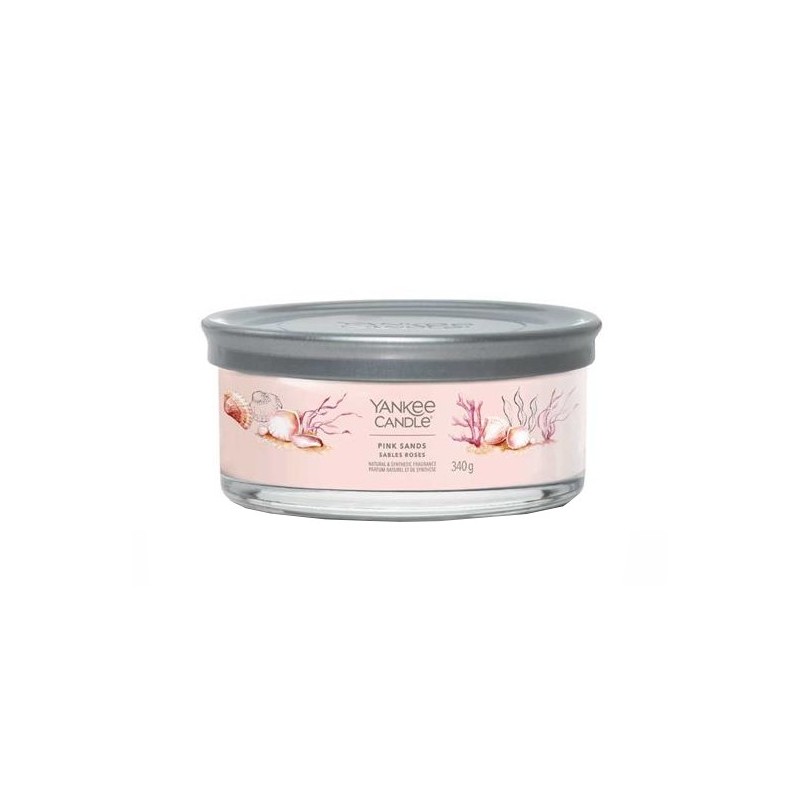 YANKEE CANDLE Pink Sands - Candela tumbler a 5 stoppini signature 340 g