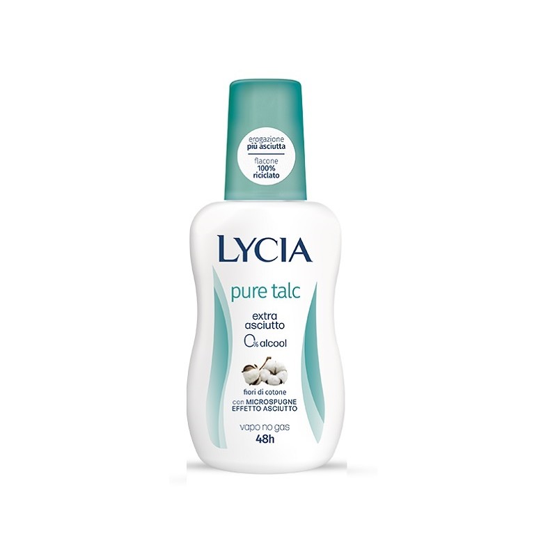 LYCIA - Pure Talc - Deodorante senza alcool 75 ml vapo