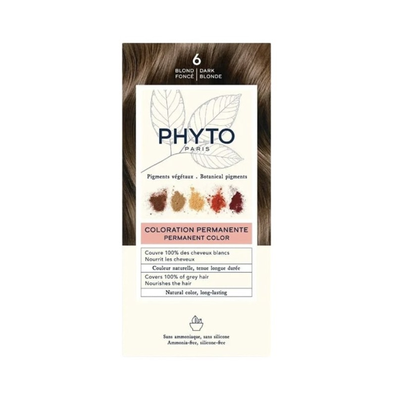 PHYTO Hair Color - Permanent Color N.6 Dark Blonde