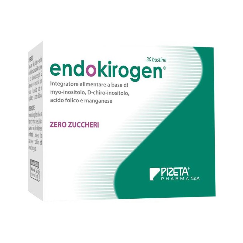 PIZETA PHARMA - Endokirogen 30 Bustine - Integratore alimentare trattamento acne