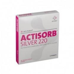 Actisorb Silver 220 - 10 Medicazioni Antisettiche 10,5X10,5 cm