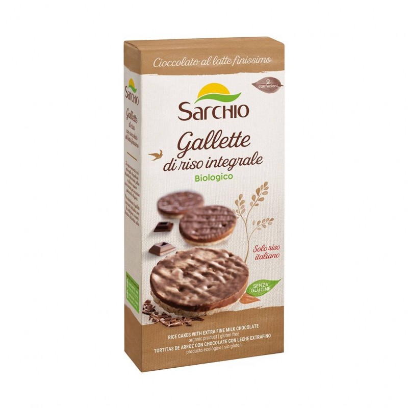 SARCHIO Gallette senza glutine con cioccolato al latte 100 g