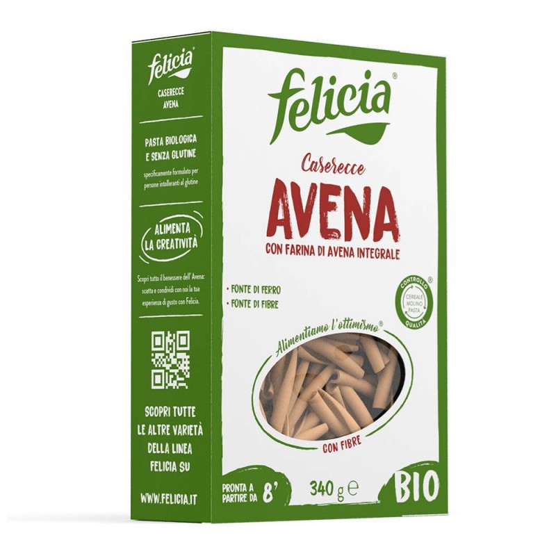 FELICIA BIO Avena Casarecce - Pasta con farina di avena Bio 340 G