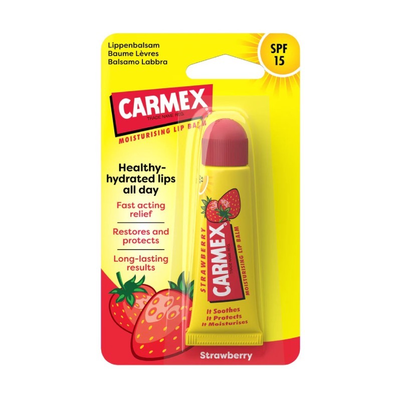 CARMEX Carmex Strawberry SPF15 - Balsamo Labbra alla fragola 10 g