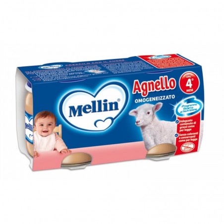 MELLIN - Omogeneizzato Agnello 80 Gr 2 Pezzi