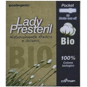 Lady Presteril- 10 assorbenti Pocket Notte Bio